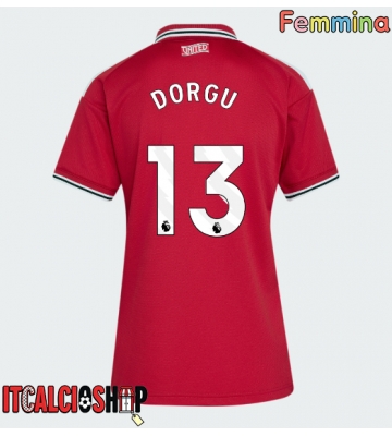 Manchester United Patrick Dorgu #13 Prima Maglia Femmina 2026-27 Manica Corta